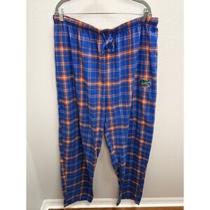 Florida Gators Pajama Pants 2XLT Concepts Sport Blue Orange Plaid